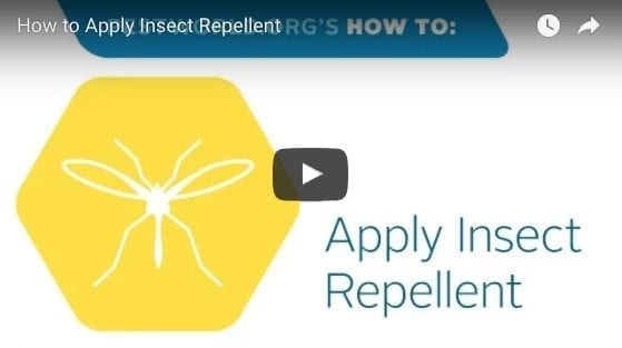 How To Apply Insect Repellent