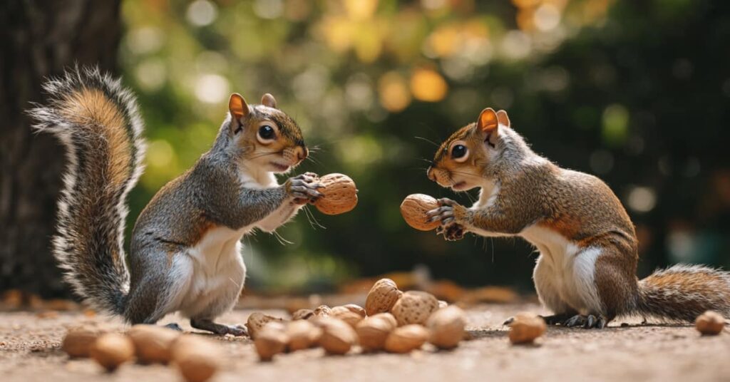 Dangers Of Secondary Pest Infestations: Signs, Risks &Amp; Solutions 1 2 Squirrels Holding Nuts With More On The Ground