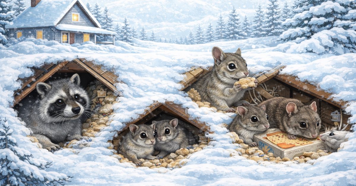 winter pests, raccoon, rodents, squirrels